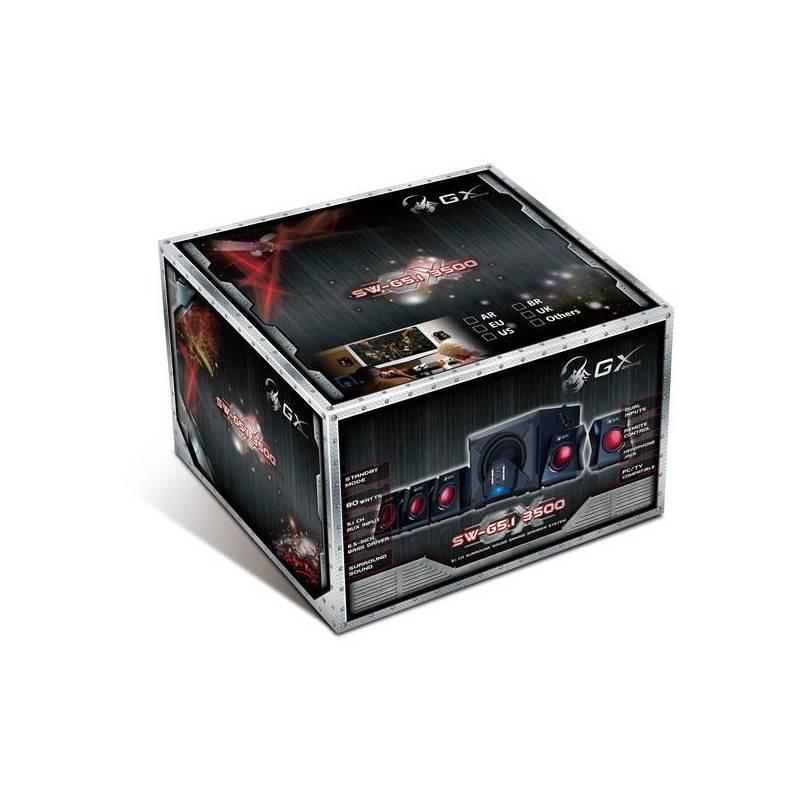Reproduktory Genius GX Gaming SW-G5.1 3500 černá červená