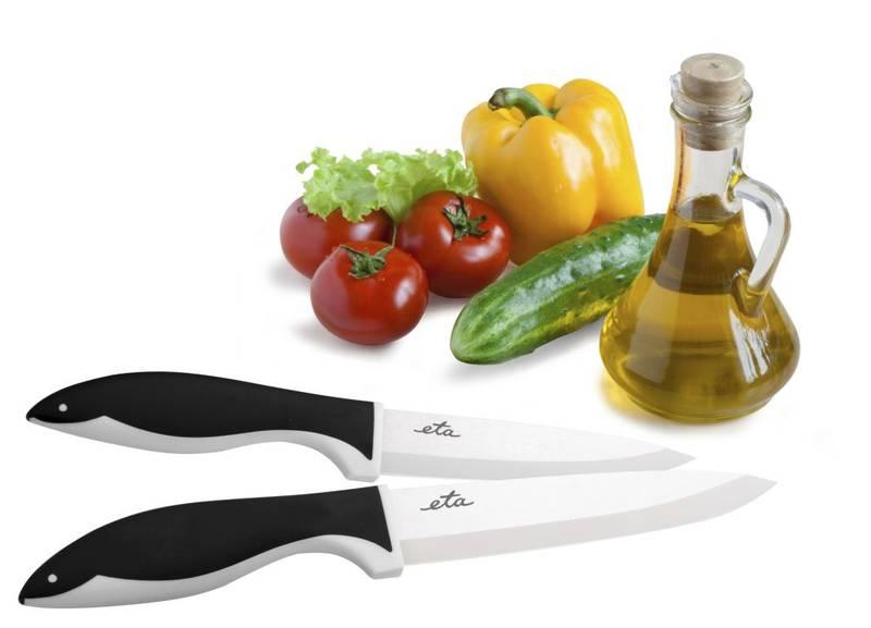 Sada kuchyňských nožů ETA keramické nože 2 ks černá