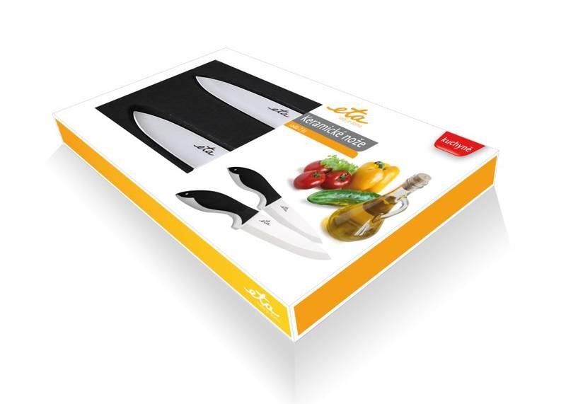 Sada kuchyňských nožů ETA keramické nože 2 ks černá