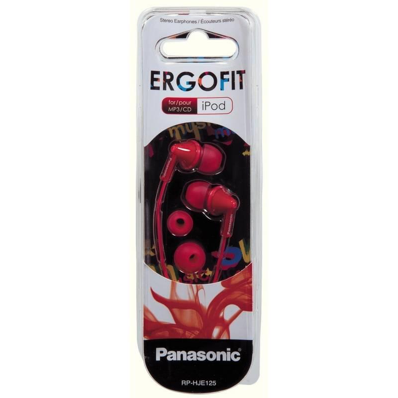 Sluchátka Panasonic RP-HJE125E-R červená