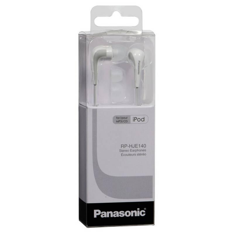 Sluchátka Panasonic RP-HJE140E-W bílá, Sluchátka, Panasonic, RP-HJE140E-W, bílá