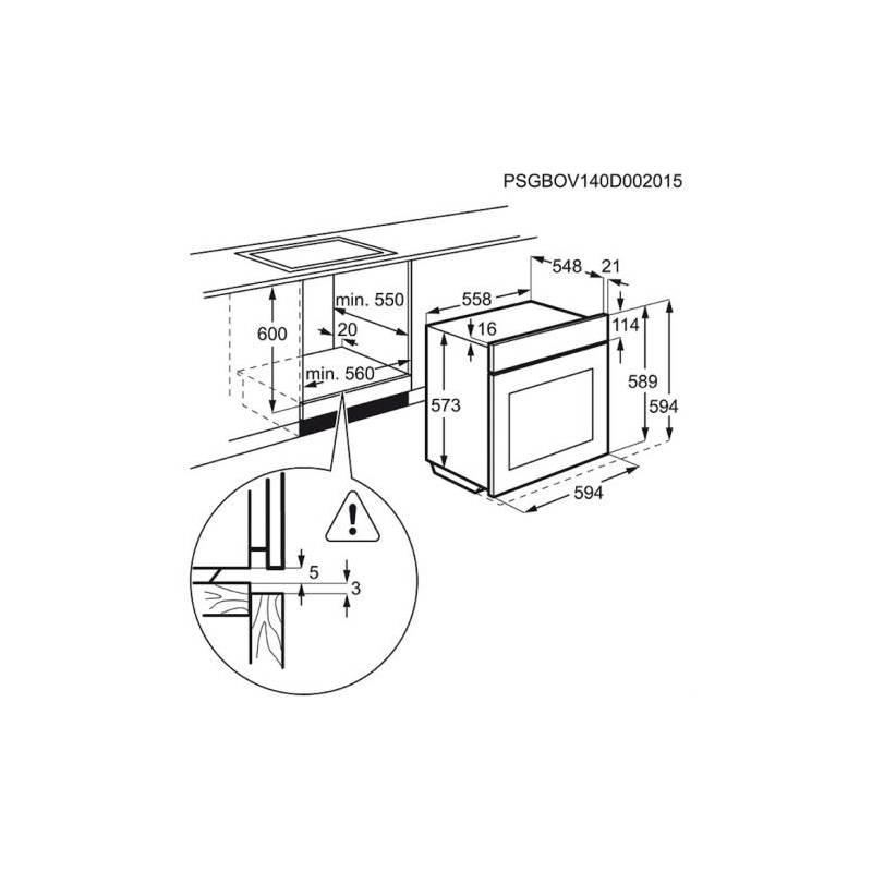 Trouba Electrolux EOB43430OW bílá