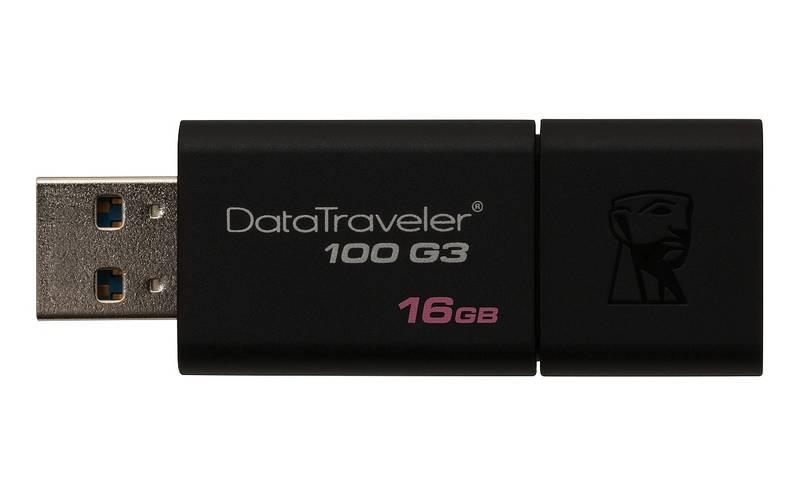USB Flash Kingston DataTraveler 100 G3 16GB černý