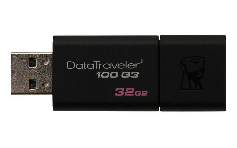 USB Flash Kingston DataTraveler 100 G3 32GB černý