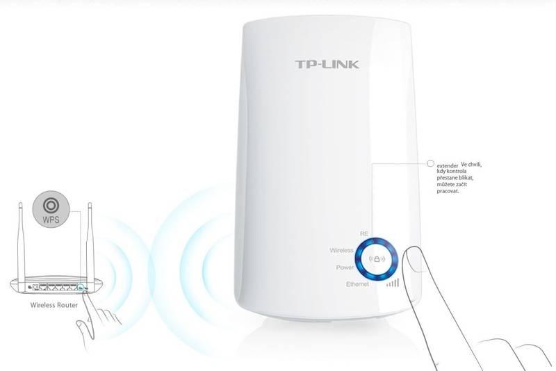 WiFi extender TP-Link TL-WA850RE bílý, WiFi, extender, TP-Link, TL-WA850RE, bílý