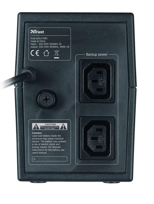 Záložní zdroj Trust 600VA černý