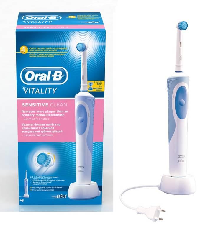 Zubní kartáček Oral-B Vitality Sensitive bílý modrý