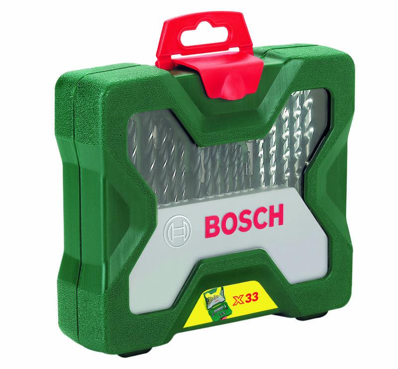 Sada vrtáků a bitů Bosch 33dílná X-Line