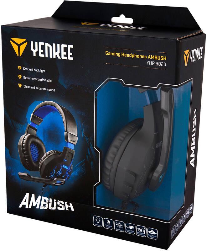 Headset YENKEE YHP 3020 Ambush černý modrý