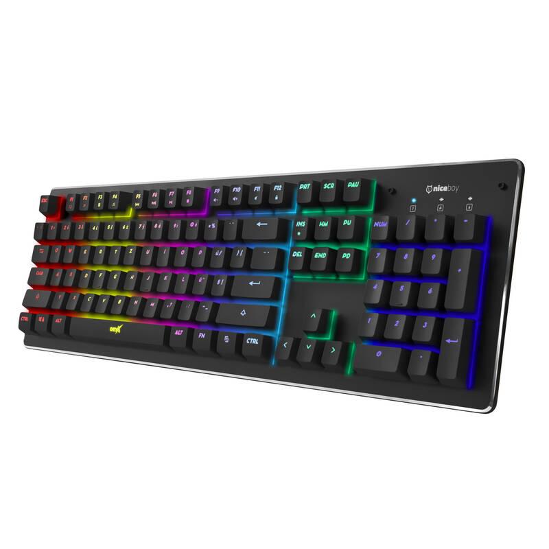 Klávesnice Niceboy ORYX K400 černá