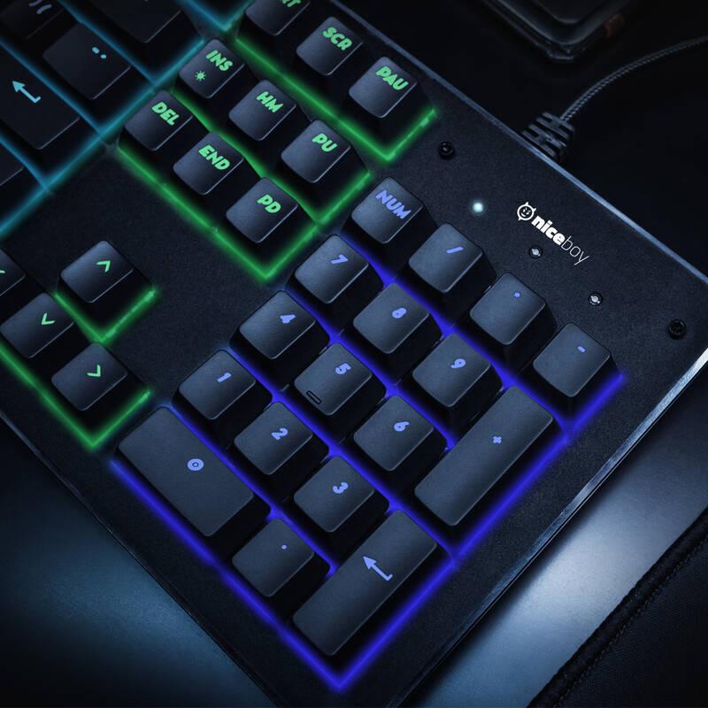 Klávesnice Niceboy ORYX K400 černá