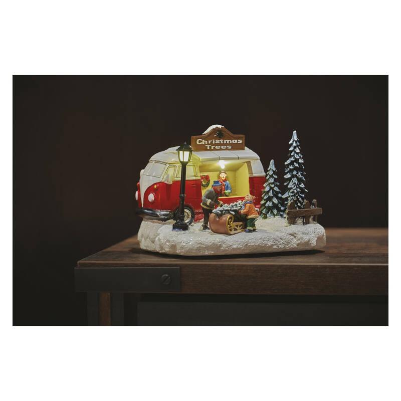 LED dekorace EMOS vánoční auto, 13,7 cm, 3x AA, vnitřní, teplá bílá
