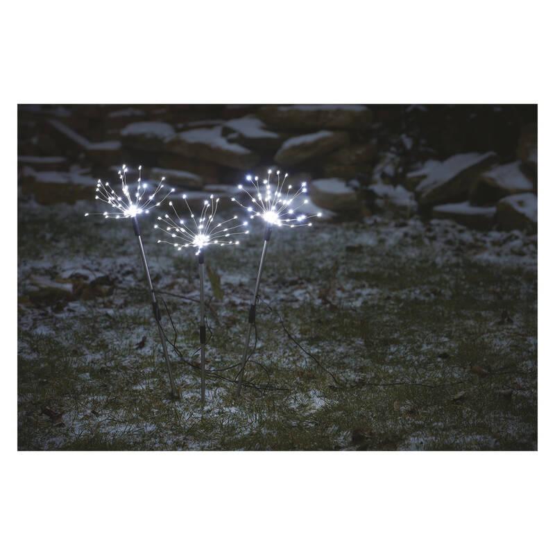 LED dekorace EMOS zapichovací svítící větvičky, venkovní i vnitřní, studená bílá, časovač