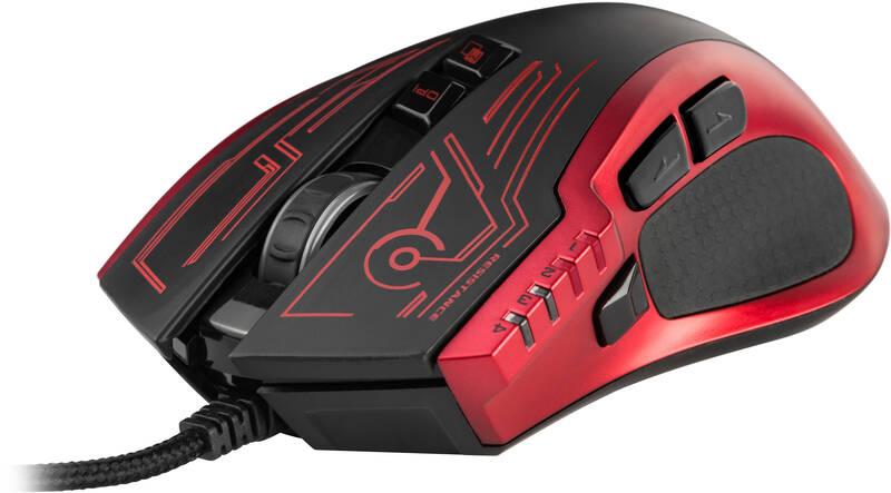 Myš YENKEE YMS 3028RD Resistance červená