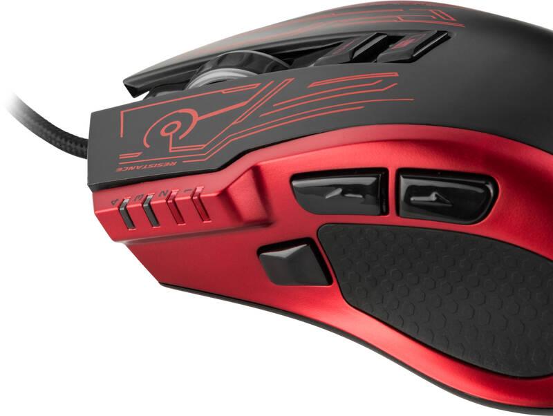 Myš YENKEE YMS 3028RD Resistance červená