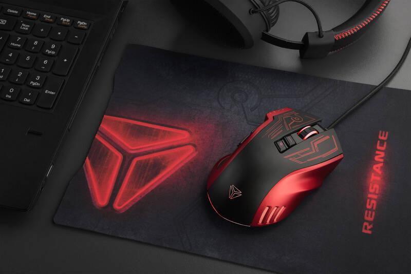 Myš YENKEE YMS 3028RD Resistance červená