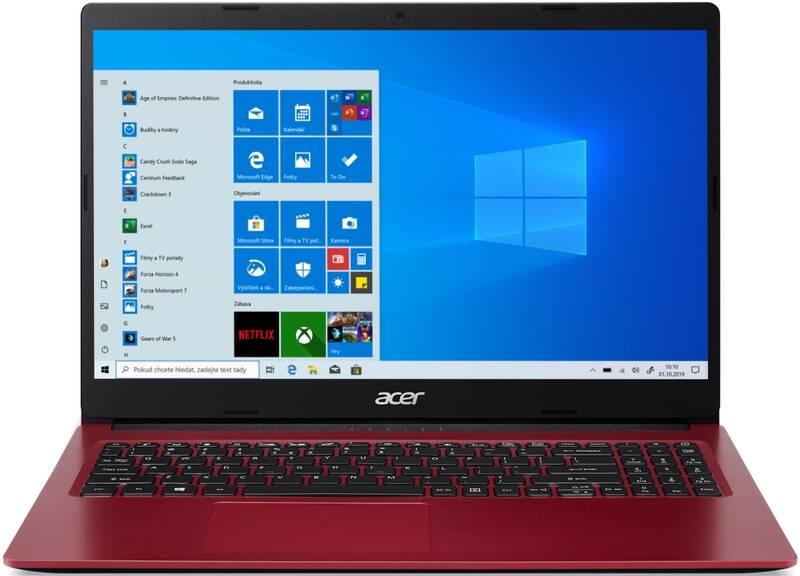 Notebook Acer Aspire 3 červený