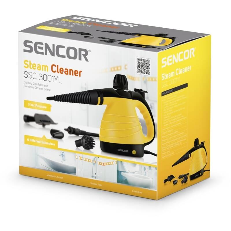 Parní čistič Sencor SSC 3001YL žlutý