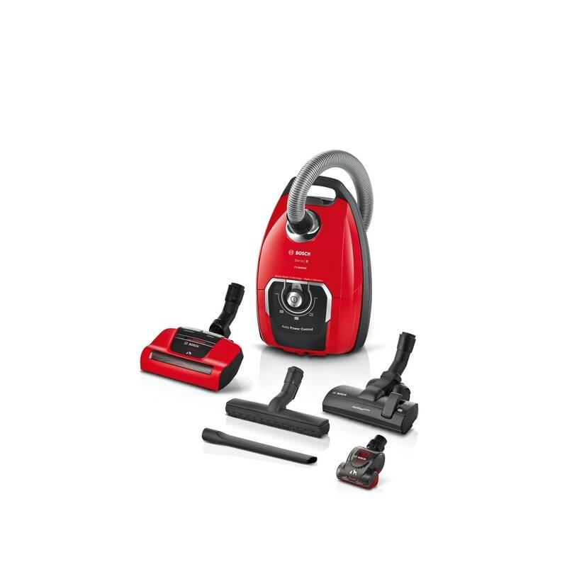 Podlahový vysavač Bosch BGB8PET1 červený