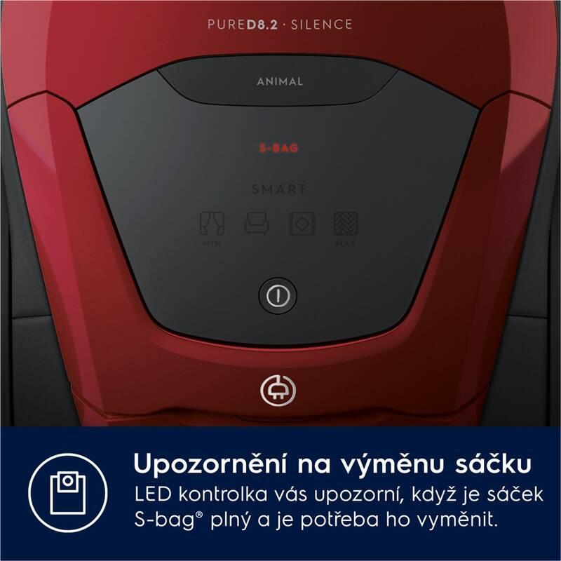 Podlahový vysavač Electrolux Pure D8.2 PD82-ANIMA červený