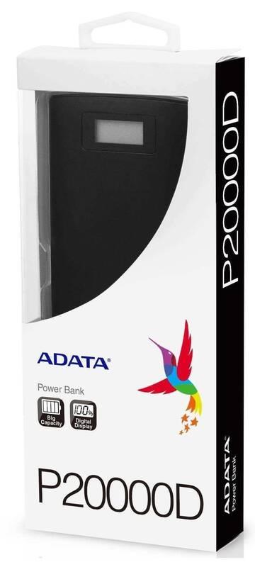 Powerbank ADATA P20000D, 20000mAh žlutá, Powerbank, ADATA, P20000D, 20000mAh, žlutá