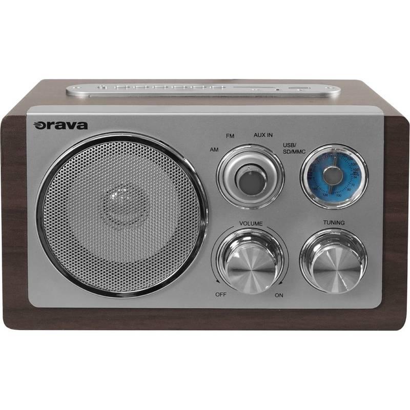 Radiopřijímač Orava RR-29 A dřevo