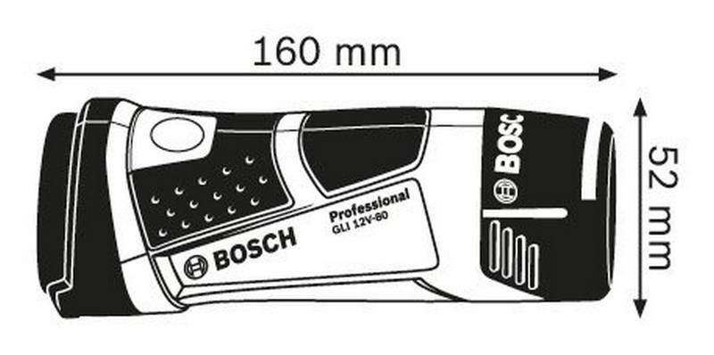 Svítilna Bosch GLI 12V-80, 0601437V00, Svítilna, Bosch, GLI, 12V-80, 0601437V00
