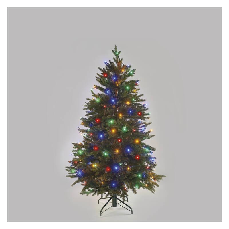 Vánoční osvětlení EMOS 180 LED řetěz, 18 m, venkovní i vnitřní, multicolor, časovač
