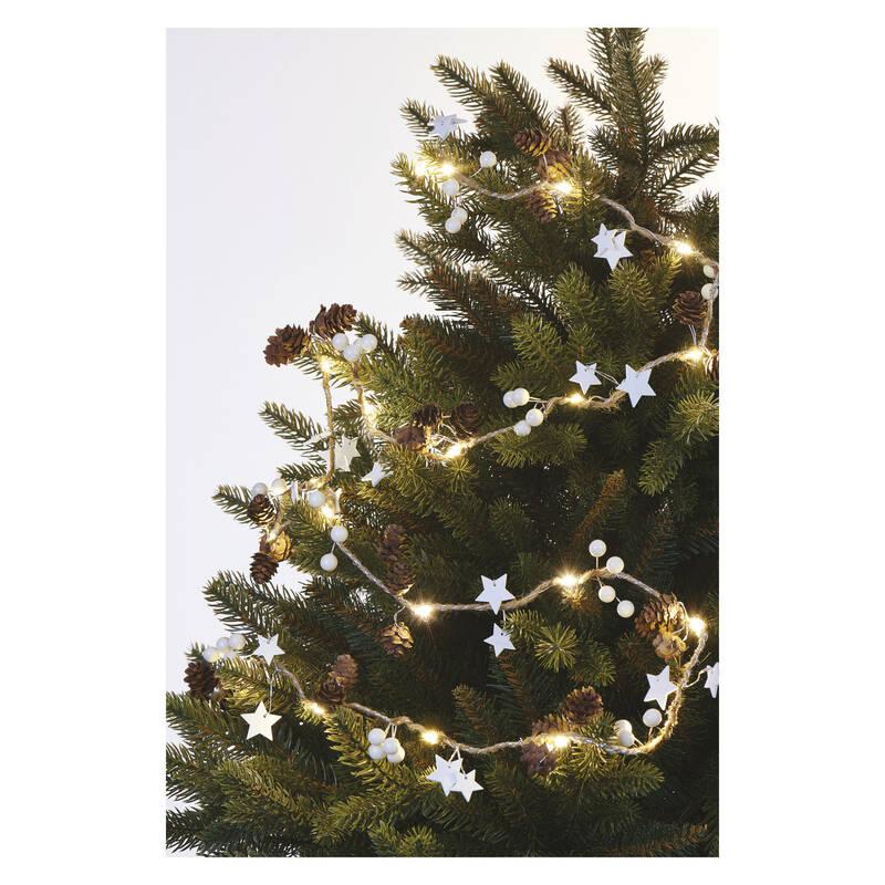 Vánoční osvětlení EMOS 20 LED girlanda - šišky, 1,7 m, 2x AA, vnitřní, teplá bílá, Vánoční, osvětlení, EMOS, 20, LED, girlanda, šišky, 1,7, m, 2x, AA, vnitřní, teplá, bílá
