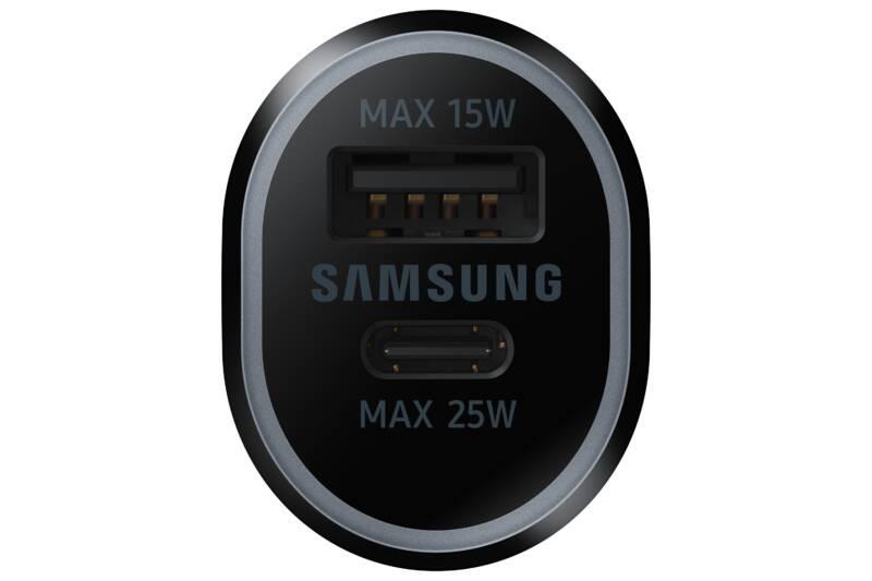 Adaptér do auta Samsung USB, USB-C, 40W černý
