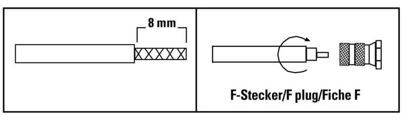 Anténní konektor Hama F-vidlice 6,5 mm, Anténní, konektor, Hama, F-vidlice, 6,5, mm