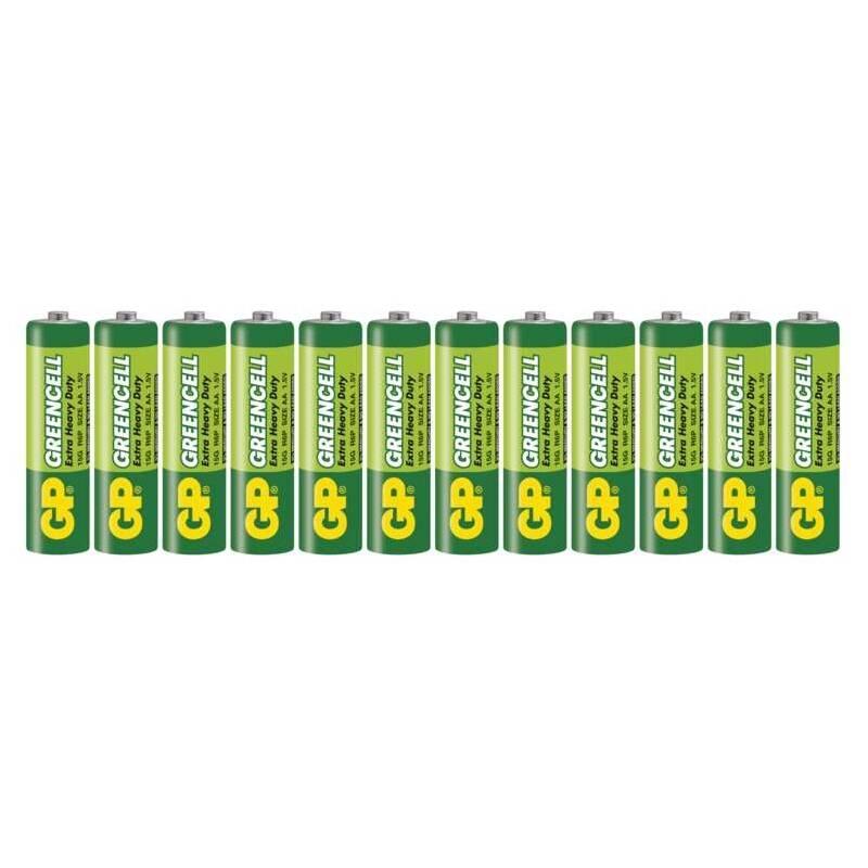 Baterie zinkochloridová GP Greencell AA , 12 ks