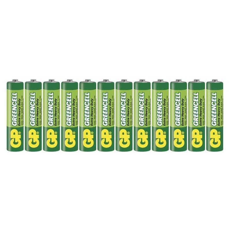Baterie zinkochloridová GP Greencell AAA , 12 ks
