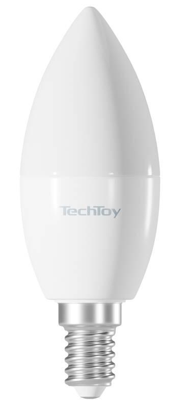 Chytrá žárovka TechToy RGB, 4,5W, E14, Chytrá, žárovka, TechToy, RGB, 4,5W, E14