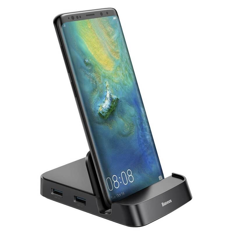 Dokovací stanice Baseus Mate Docking na telefon s USB-C černá