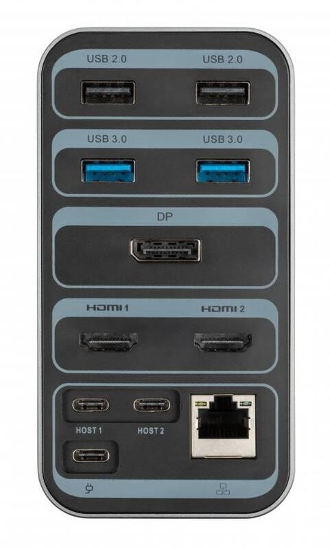 Dokovací stanice Xtorm Worx USB-C 13v1 šedá