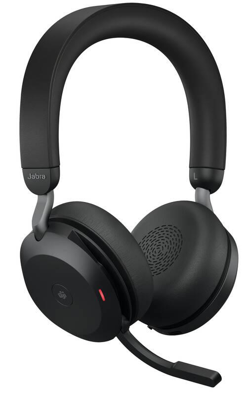 Headset Jabra Evolve2 75, USB-A, MS Stereo Stand černý