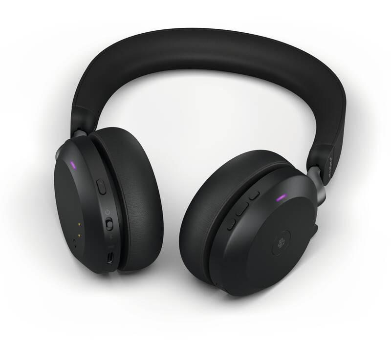 Headset Jabra Evolve2 75, USB-A, MS Stereo Stand černý