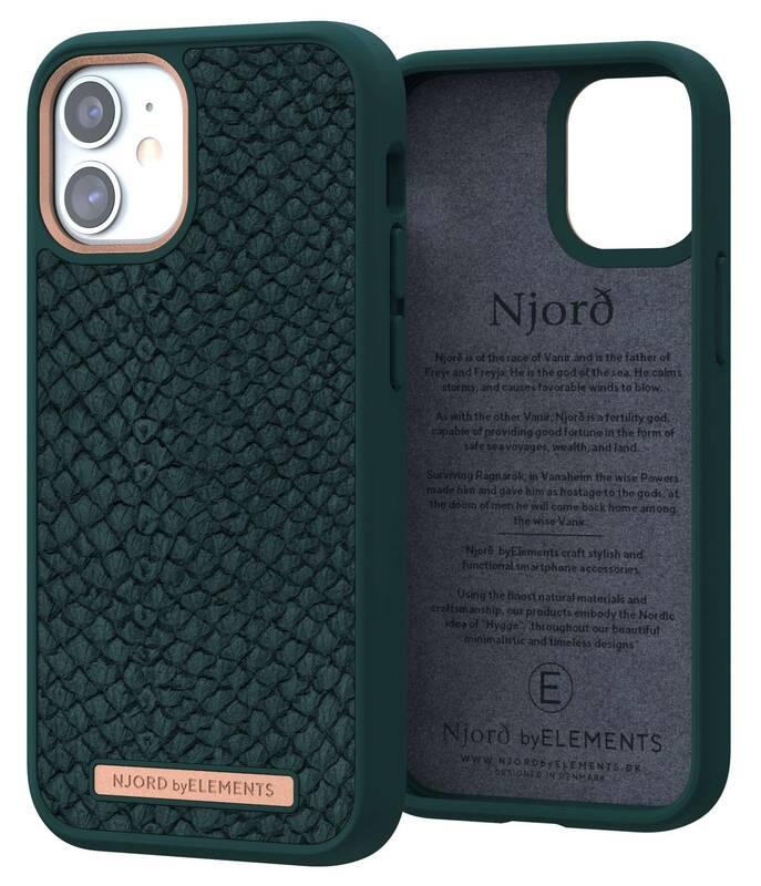 Kryt na mobil Njord Jord na Apple iPhone 12 mini zelený