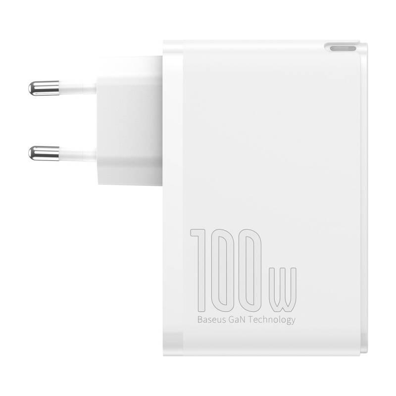 Nabíječka do sítě Baseus GaN2 Pro, 2x USB-C, 2x USB-A, 100W bílá, Nabíječka, do, sítě, Baseus, GaN2, Pro, 2x, USB-C, 2x, USB-A, 100W, bílá