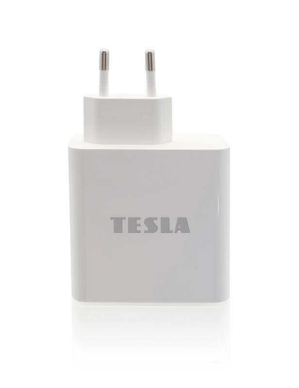 Nabíječka do sítě Tesla Device PA65, 2x USB, USB-C 65W bílá, Nabíječka, do, sítě, Tesla, Device, PA65, 2x, USB, USB-C, 65W, bílá