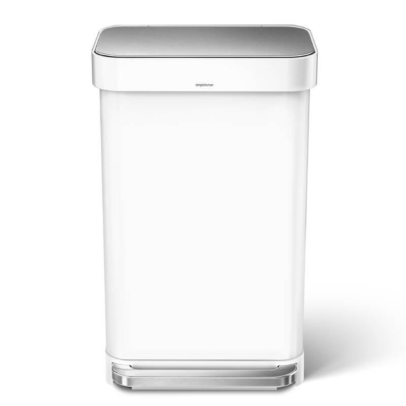 Odpadkový koš Simplehuman CW2027, 45 l bílý