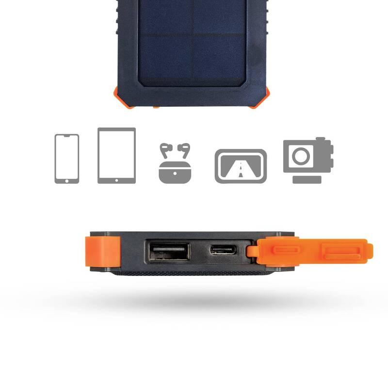 Powerbank Xtorm Solar Charger 5000mAh černá oranžová