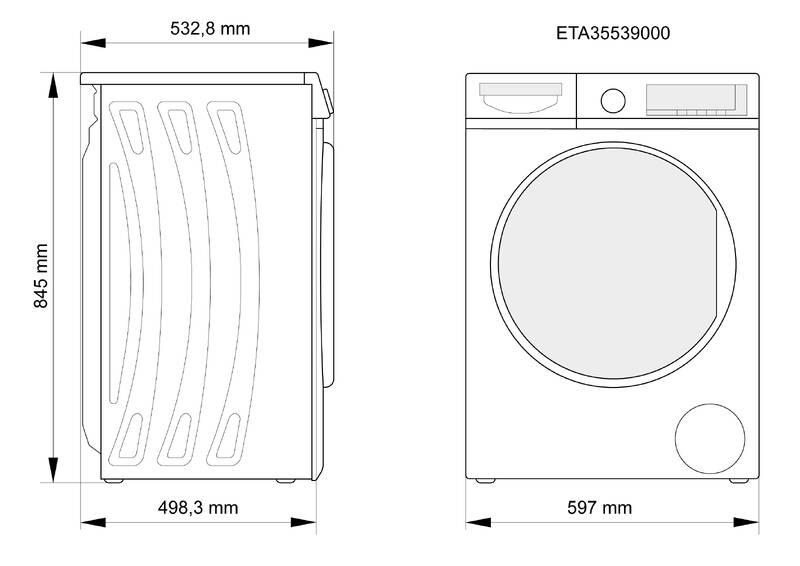 Pračka ETA 355390000B bílá