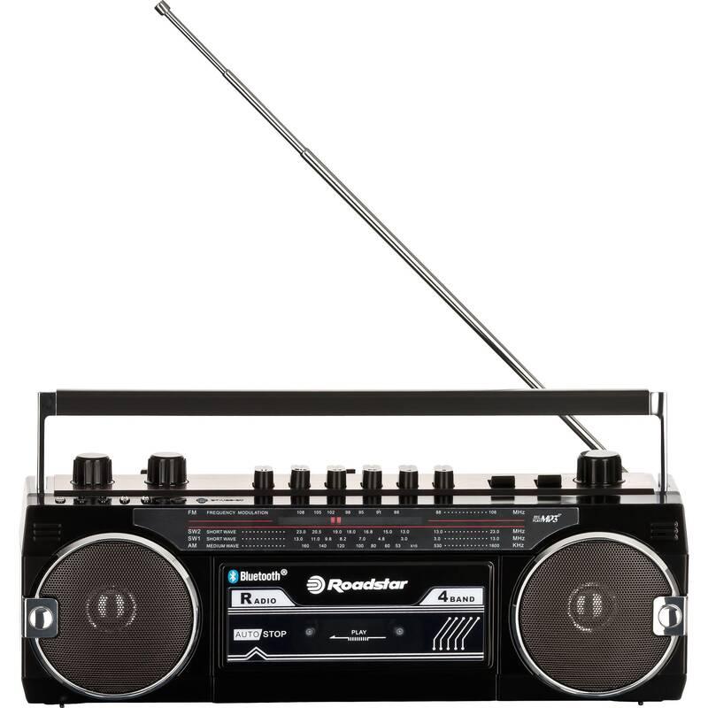 Radiomagnetofon Roadstar RCR-3025 EBT černý, Radiomagnetofon, Roadstar, RCR-3025, EBT, černý