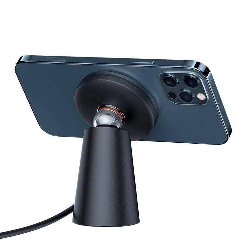 Bezdrátová nabíječka Baseus Simple Magnetic Stand černá