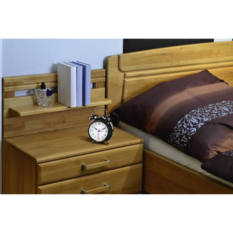 Budík Hama Nostalgie černý bílý