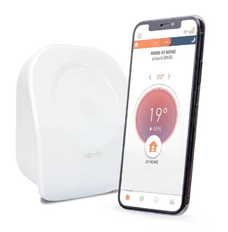 Drátový termostat Somfy io bílý