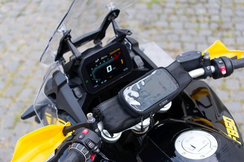 Držák na mobil FIXED Handlebar Case na řídítka motocyklu černý