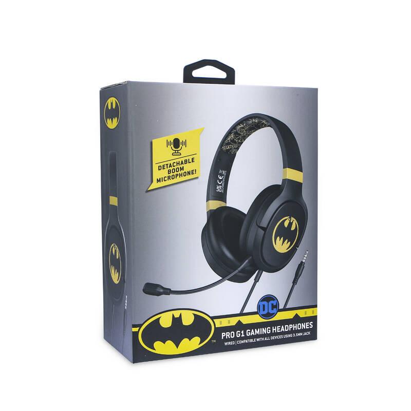 Headset OTL Technologies Batman PRO G1 černý žlutý, Headset, OTL, Technologies, Batman, PRO, G1, černý, žlutý